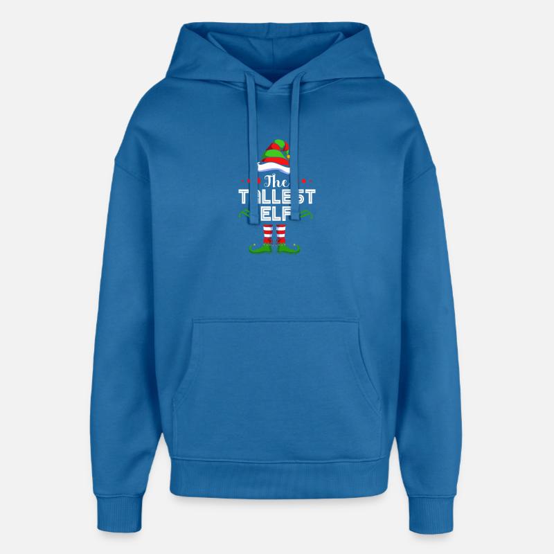 Elfe Elf Cadeau de Noël - Sweat à capuche unisexe Stanley/Stella Oversized - bleu attentif