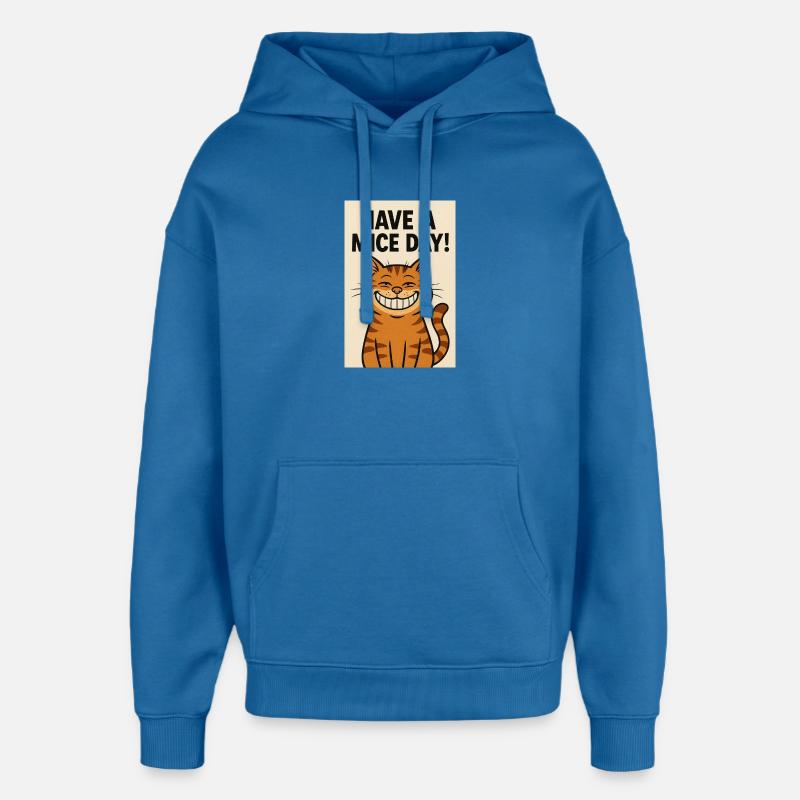 Have a Mice Day Katzenlachen - Sweat à capuche unisexe Stanley/Stella Oversized - bleu attentif