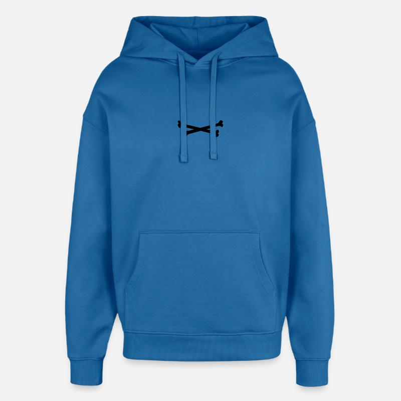 bones - Sweat à capuche unisexe Stanley/Stella Oversized - bleu attentif