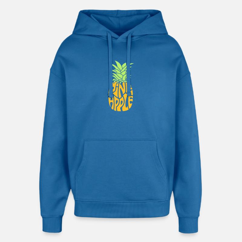 l'ananas - Sweat à capuche unisexe Stanley/Stella Oversized - bleu attentif