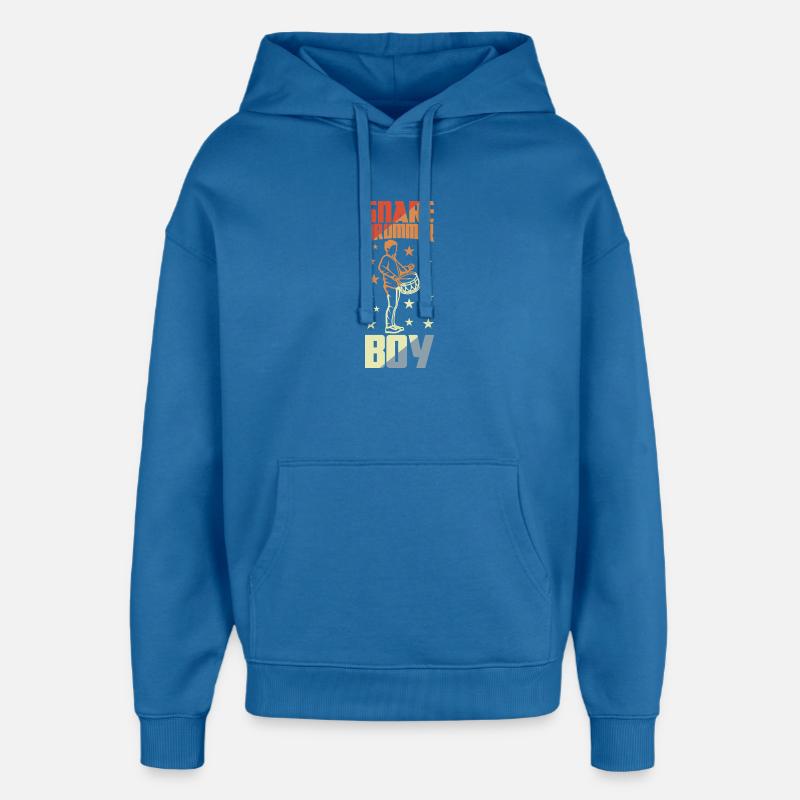 Petit batteur - Sweat à capuche unisexe Stanley/Stella Oversized - bleu attentif