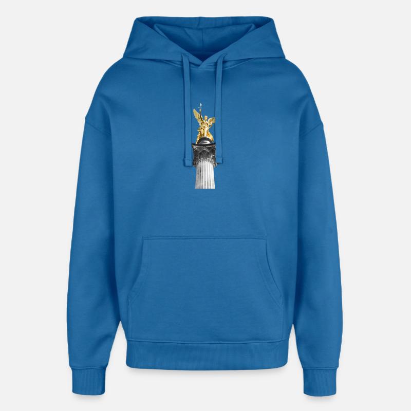 Ange de la paix - Sweat à capuche unisexe Stanley/Stella Oversized - bleu attentif