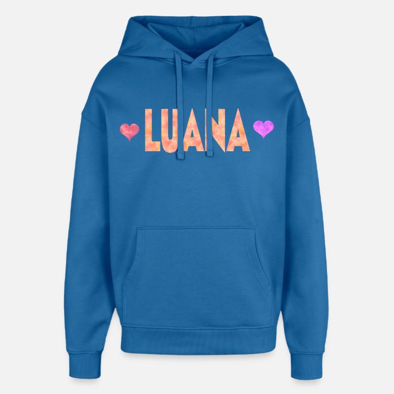 Luana - Sweat à capuche unisexe Stanley/Stella Oversized - bleu attentif