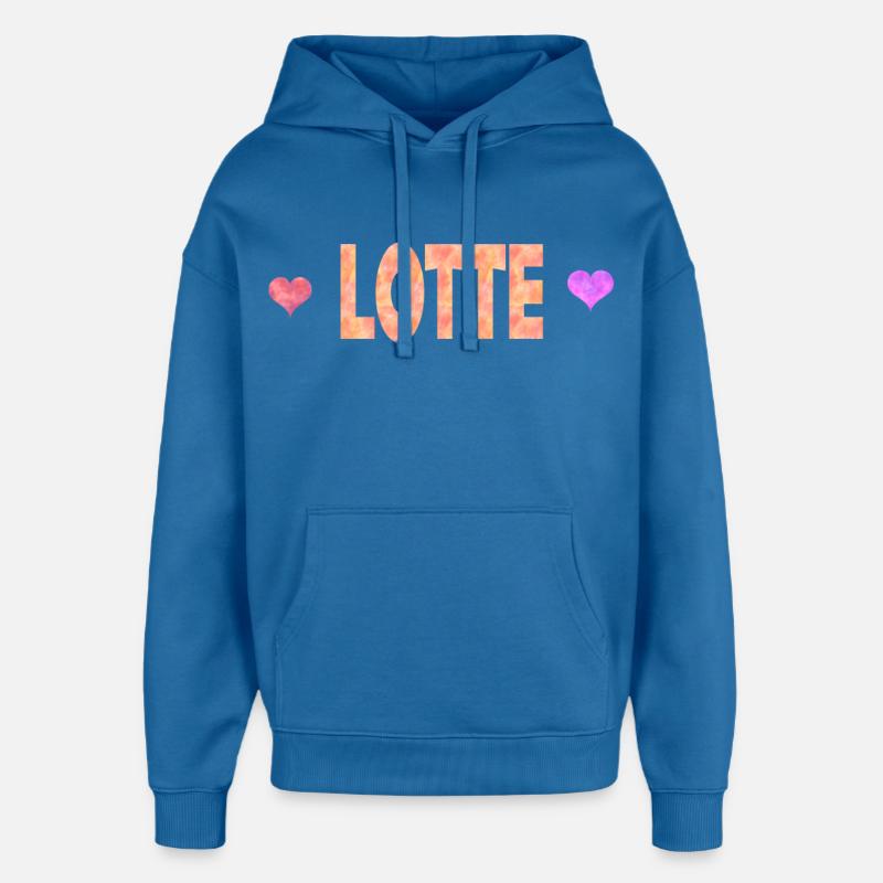 Lotte - Sweat à capuche unisexe Stanley/Stella Oversized - bleu attentif