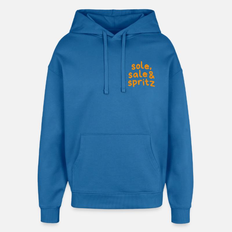 Spritz en vente unique - Sweat à capuche unisexe Stanley/Stella Oversized - bleu attentif