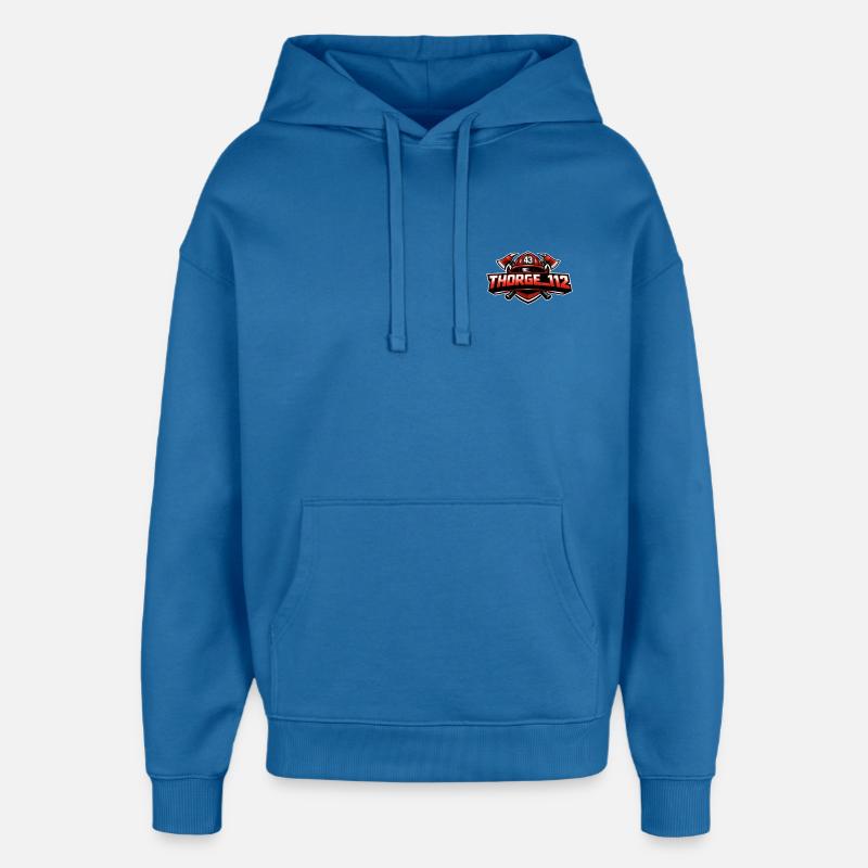 thorge_112 logo - Sweat à capuche unisexe Stanley/Stella Oversized - bleu attentif