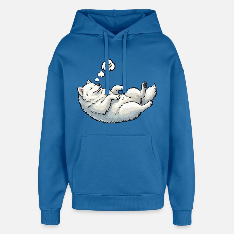 Samoyed Samoyed Owner Samoyed Lovers - Oversized Unisex Hoodie by Stanley/Stella - mindful blue