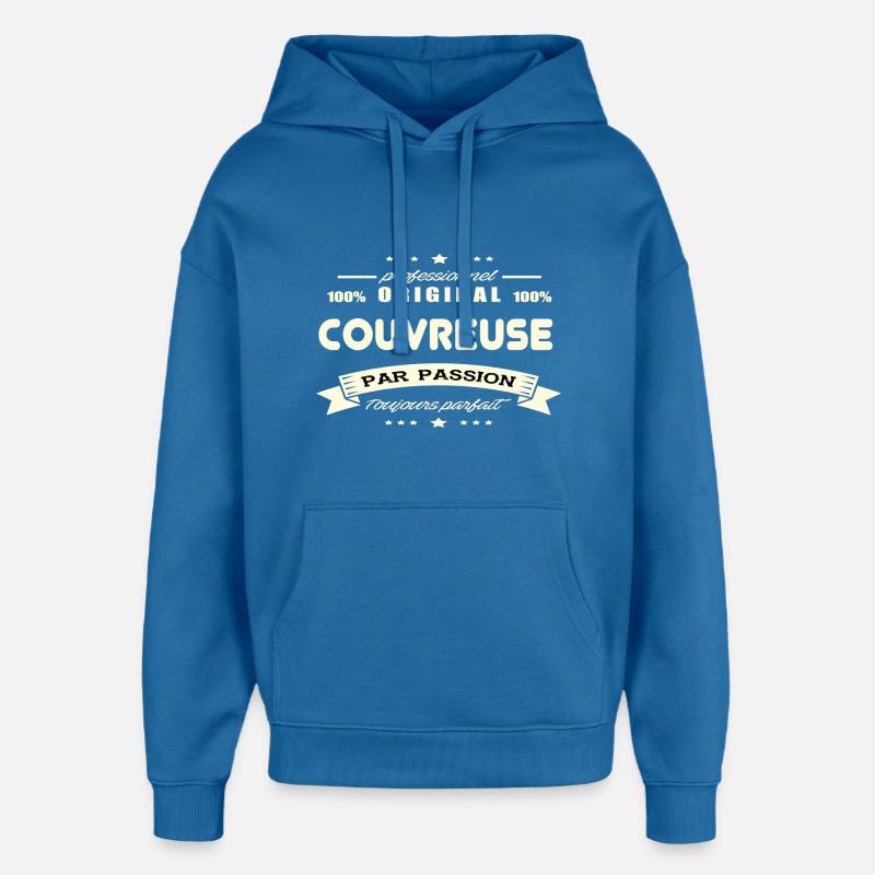 Couvreuse Original - Sweat à capuche unisexe Stanley/Stella Oversized - bleu attentif