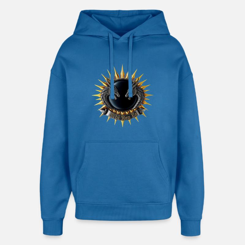 Sibi-Rex-es-Dragon-Crest - Oversized Unisex Hoodie von Stanley/Stella - Achtsames Blau