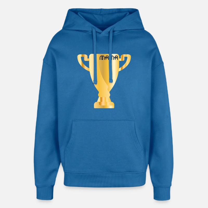 Coupe sportive - Maman - Sweat à capuche unisexe Stanley/Stella Oversized - bleu attentif