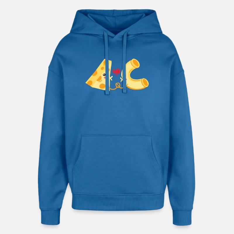 Fromages et nouilles Parfaits Ensemble - Sweat à capuche unisexe Stanley/Stella Oversized - bleu attentif