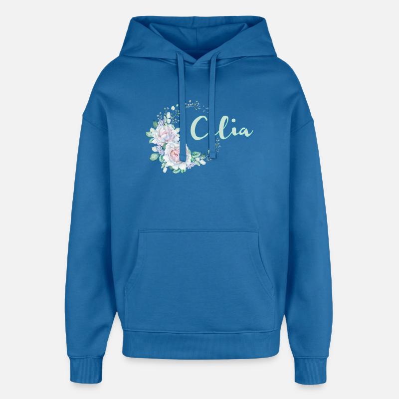 Pour Celia - Sweat à capuche unisexe Stanley/Stella Oversized - bleu attentif