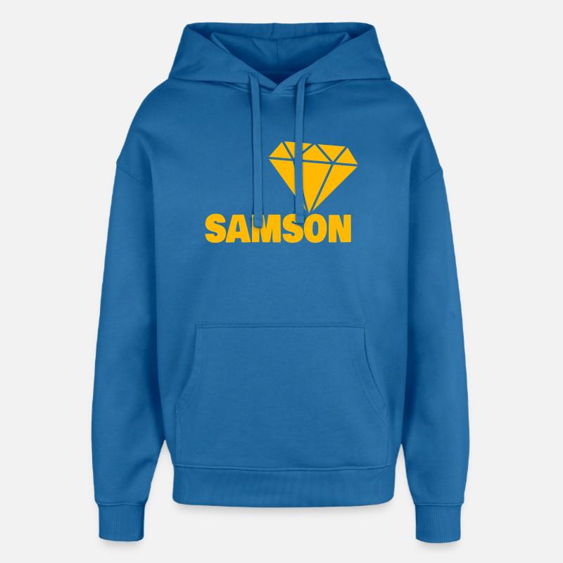 Noble Samson - Sweat à capuche unisexe Stanley/Stella Oversized - bleu attentif