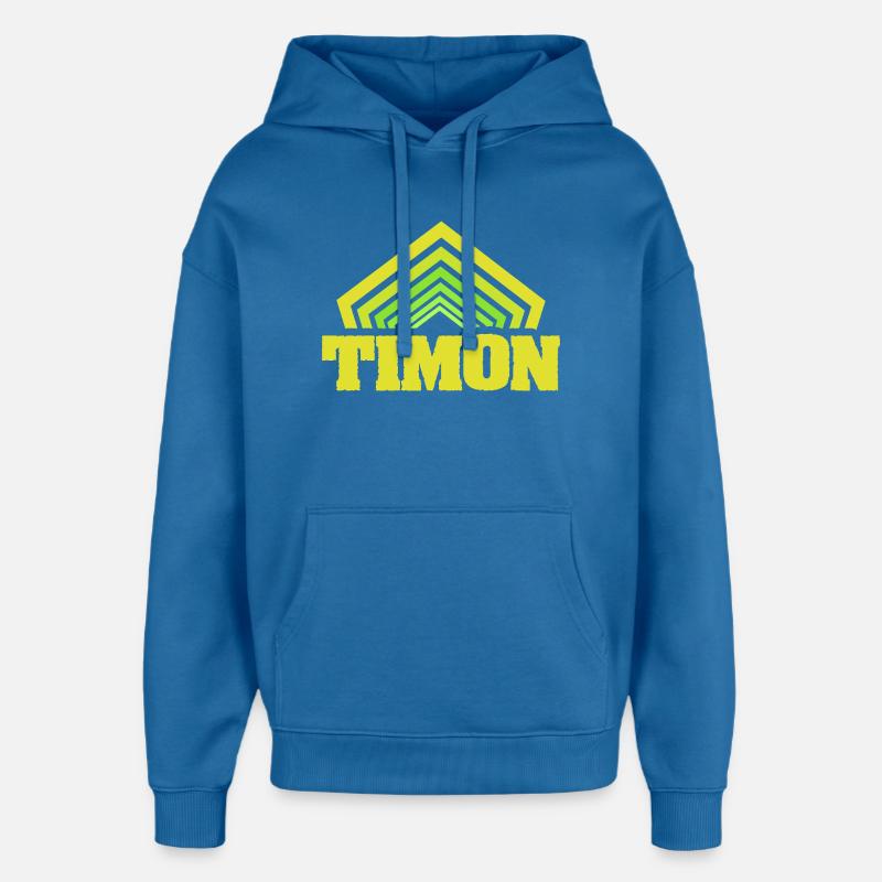 Timon - Sweat à capuche unisexe Stanley/Stella Oversized - bleu attentif