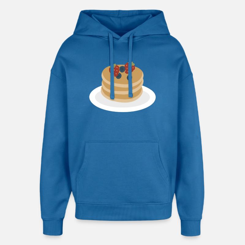 Berry Pancake Stack Artwork - Oversized Unisex Hoodie by Stanley/Stella - mindful blue