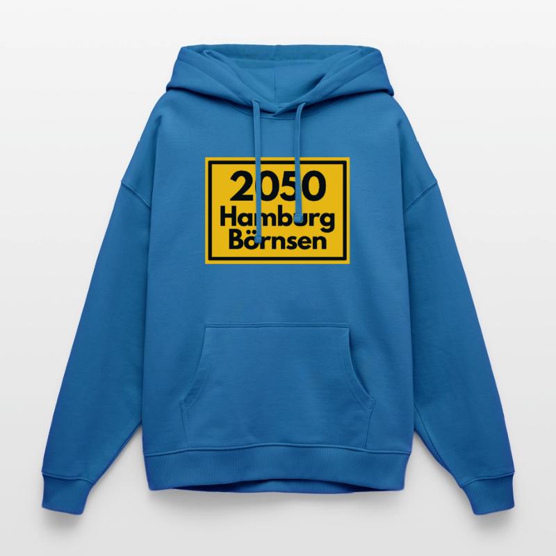 OLD POSTCODE POSTCODE RETRO 2053 HAMBURG BÖRNSEN Oversized Unisex Hoodie by Stanley/Stella