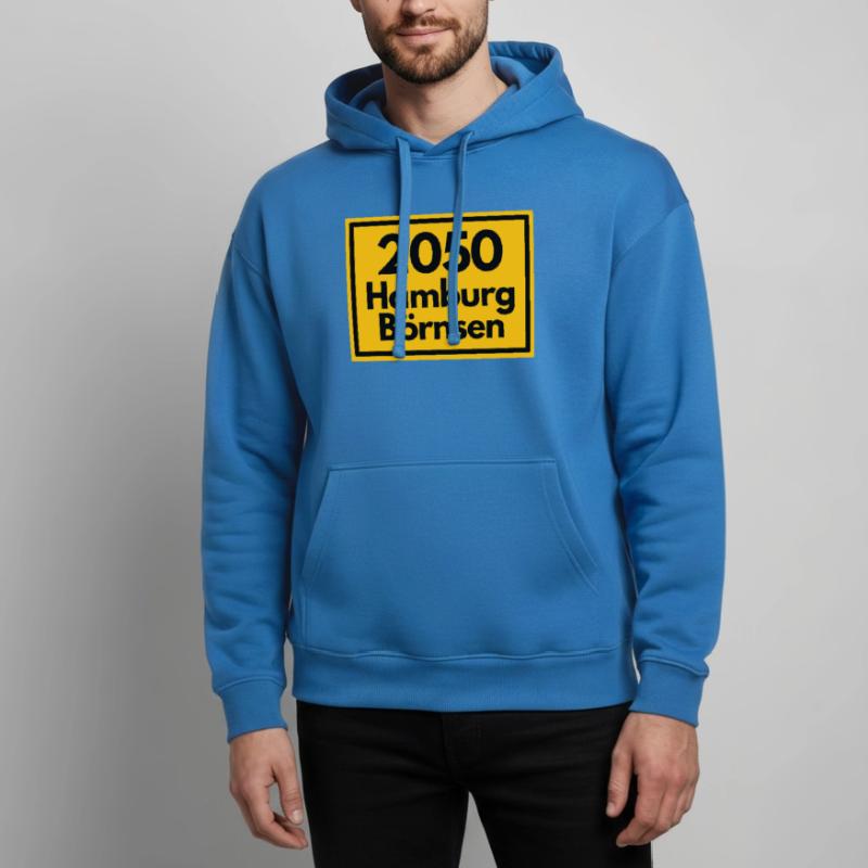 OLD POSTCODE POSTCODE RETRO 2053 HAMBURG BÖRNSEN Oversized Unisex Hoodie by Stanley/Stella