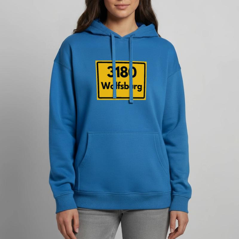 OLD POSTCODE POSTCODE RETRO 3180 WOLFSBURG Oversized Unisex Hoodie by Stanley/Stella