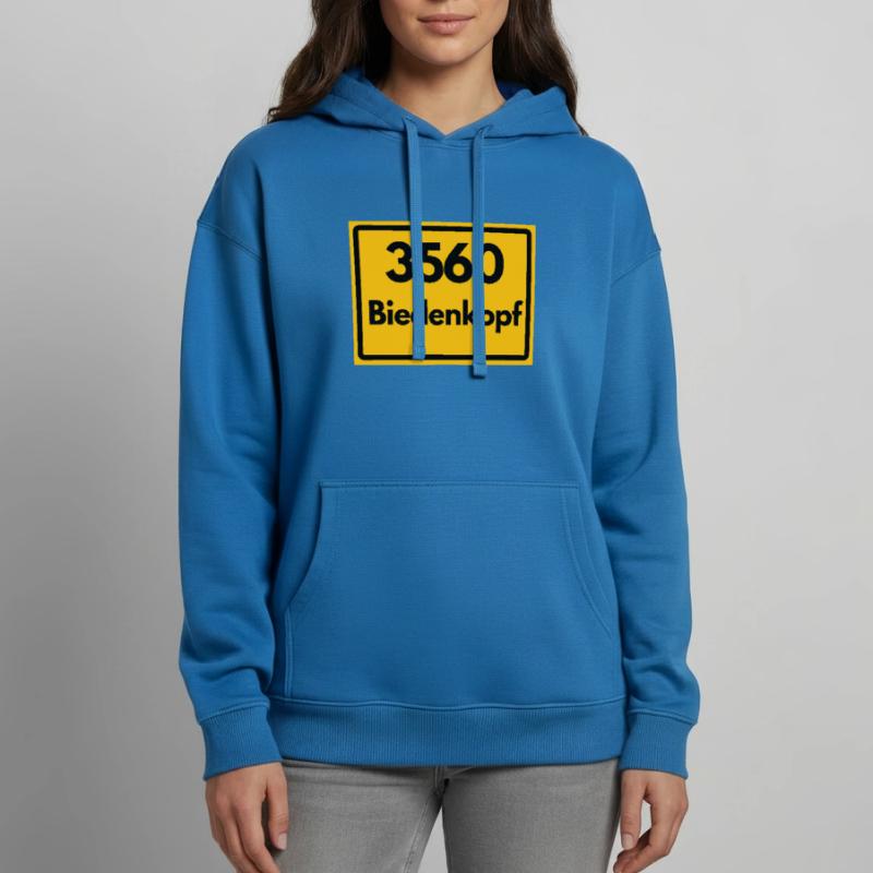 OLD POSTCODE POSTCODE RETRO 3560 BIEDENKOPF Oversized Unisex Hoodie by Stanley/Stella