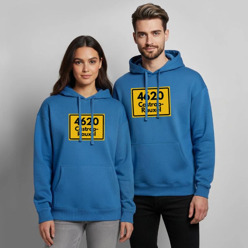 OLD POSTCODE POSTCODE RETRO 4620 CASTROP-RAUXEL Oversized Unisex Hoodie by Stanley/Stella