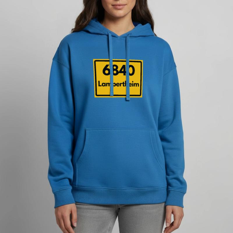OLD POSTCODE POSTCODE RETRO 6840 LAMPERTHEIM Oversized Unisex Hoodie by Stanley/Stella