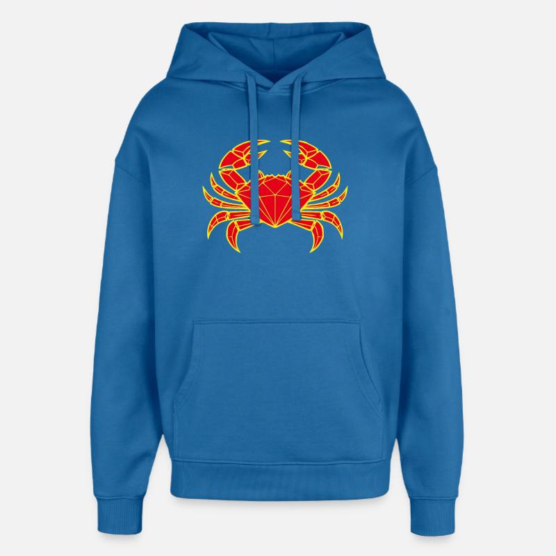 Cancer – Protection et force - Sweat à capuche unisexe Stanley/Stella Oversized - bleu attentif