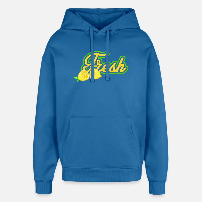 Frais - Sweat à capuche unisexe Stanley/Stella Oversized - bleu attentif