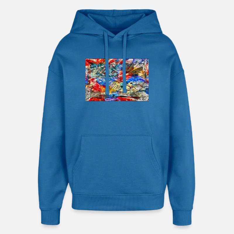 Rejet - Sweat à capuche unisexe Stanley/Stella Oversized - bleu attentif