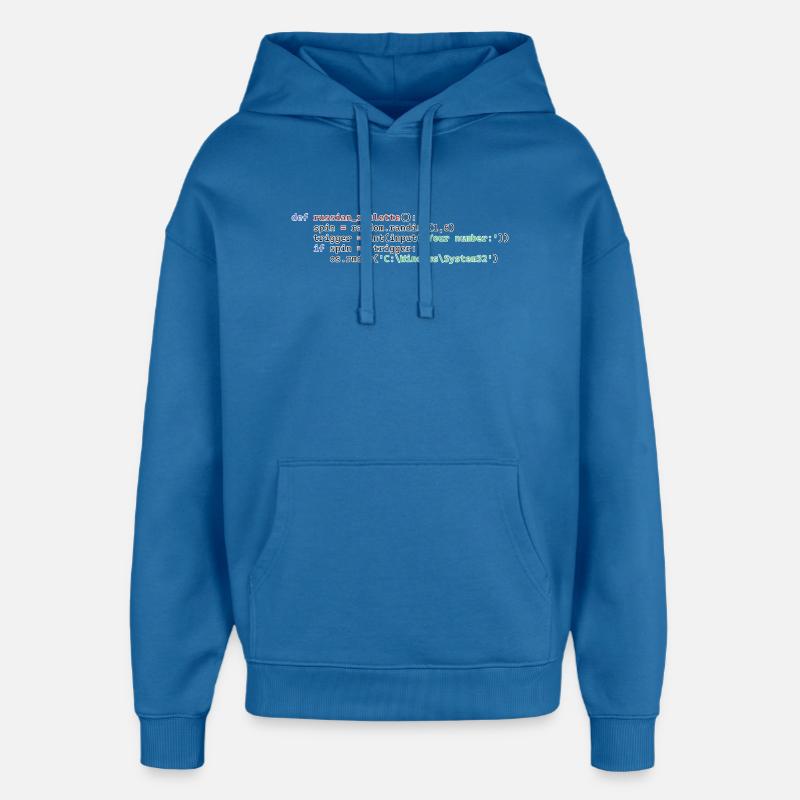 Python Russisches Roulette - Oversized Unisex Hoodie von Stanley/Stella - Achtsames Blau