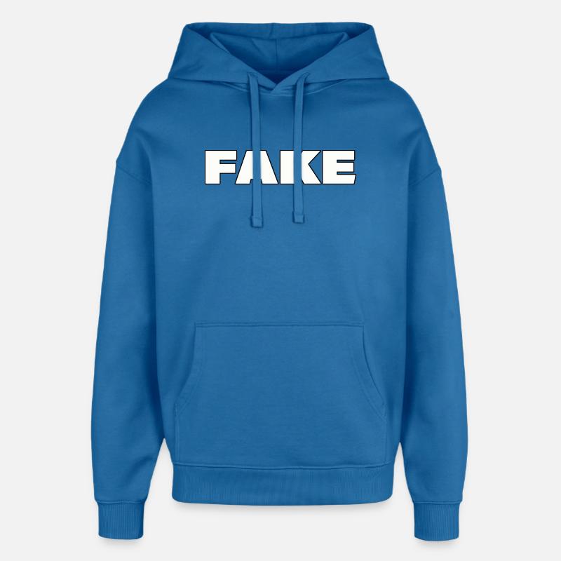Faux - Sweat à capuche unisexe Stanley/Stella Oversized - bleu attentif