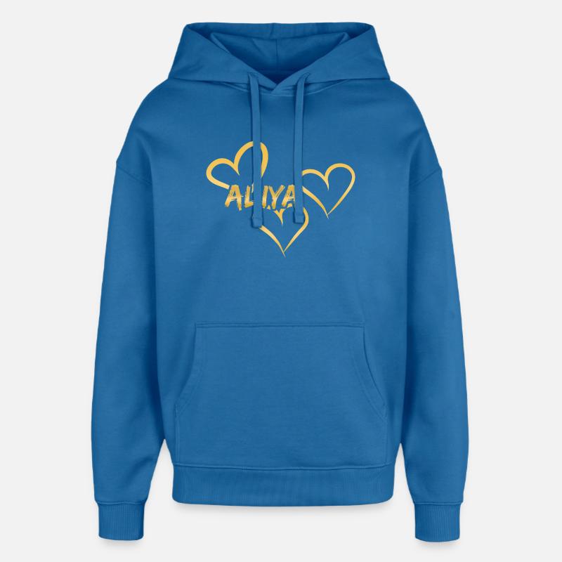 Aliya - Sweat à capuche unisexe Stanley/Stella Oversized - bleu attentif