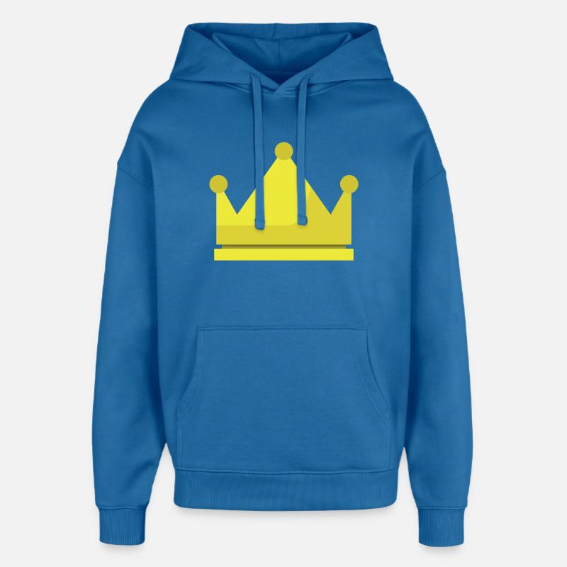 Couronne - Sweat à capuche unisexe Stanley/Stella Oversized - bleu attentif