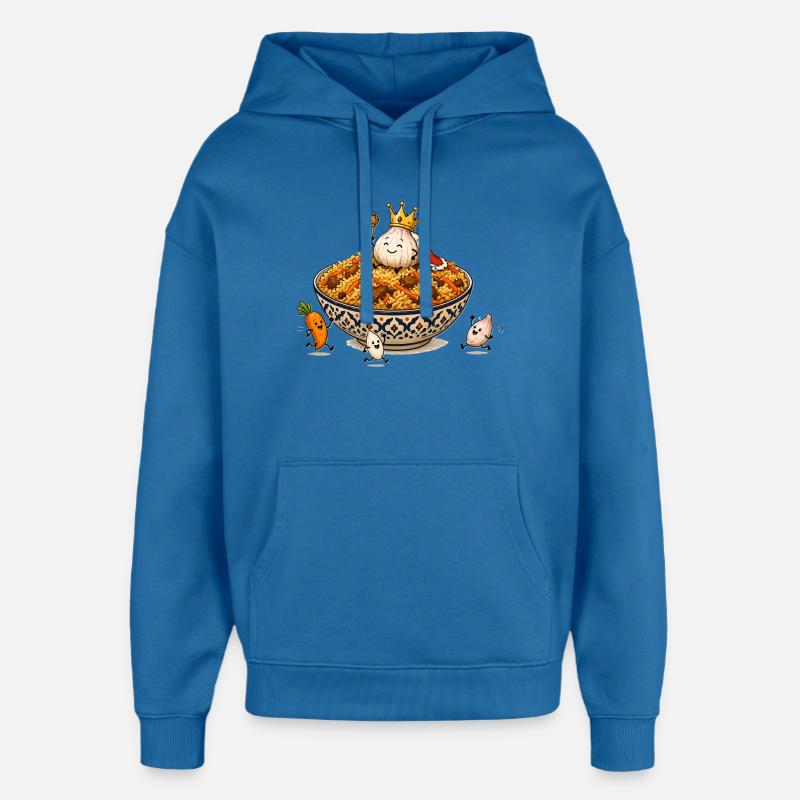 Plov, Labour, Pilaf - Sweat à capuche unisexe Stanley/Stella Oversized - bleu attentif