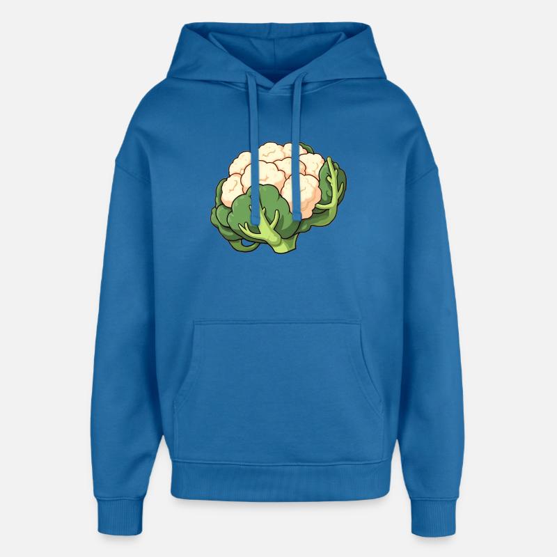 chou-fleur - Sweat à capuche unisexe Stanley/Stella Oversized - bleu attentif