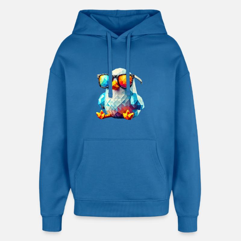 mouette cool lunettes de soleil - Sweat à capuche unisexe Stanley/Stella Oversized - bleu attentif