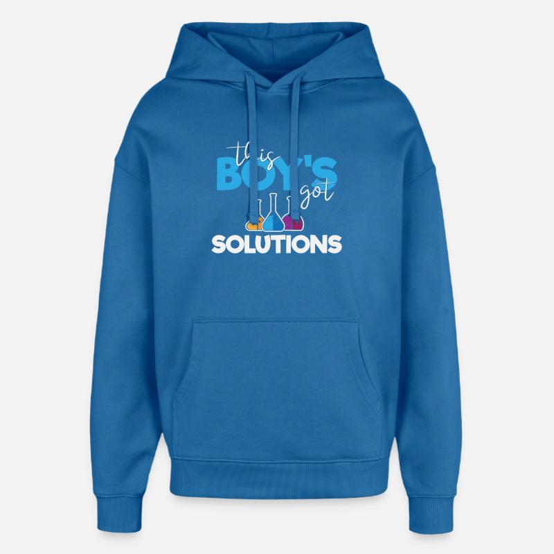This Boy's Got Solutions - Oversized Unisex Hoodie by Stanley/Stella - mindful blue