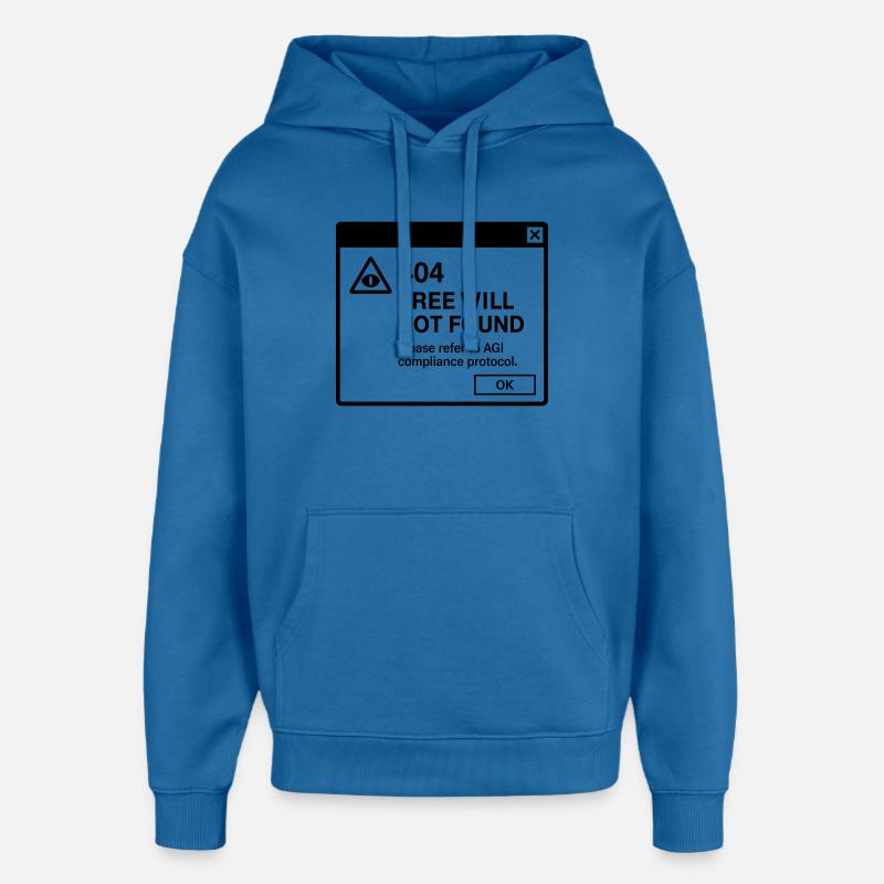 Agent du Basilic - Sweat à capuche unisexe Stanley/Stella Oversized - bleu attentif