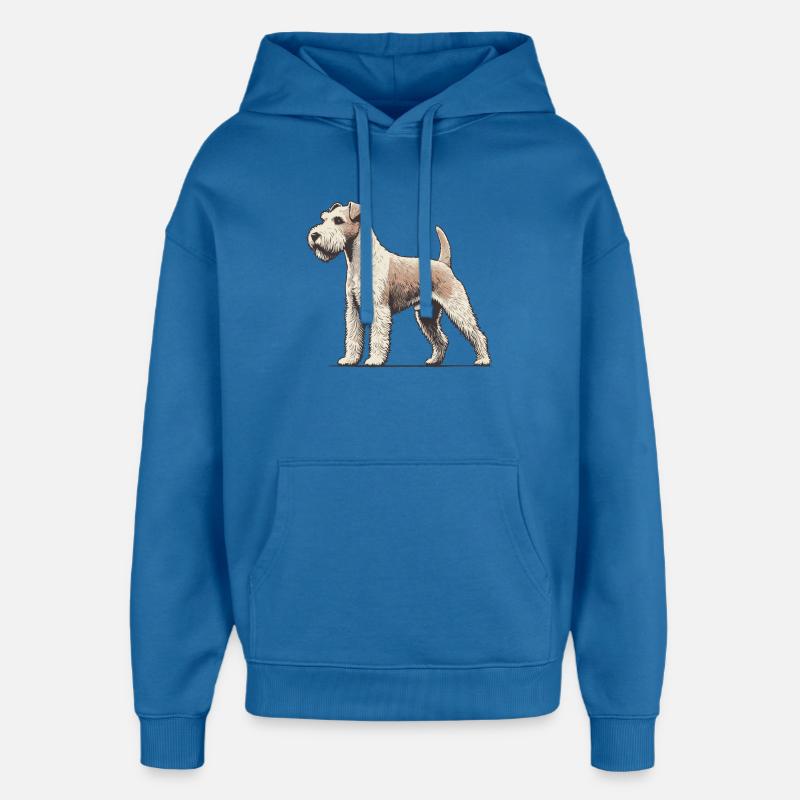 Terrier - Sweat à capuche unisexe Stanley/Stella Oversized - bleu attentif