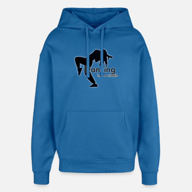Danser dans les rues - Sweat à capuche unisexe Stanley/Stella Oversized - bleu attentif