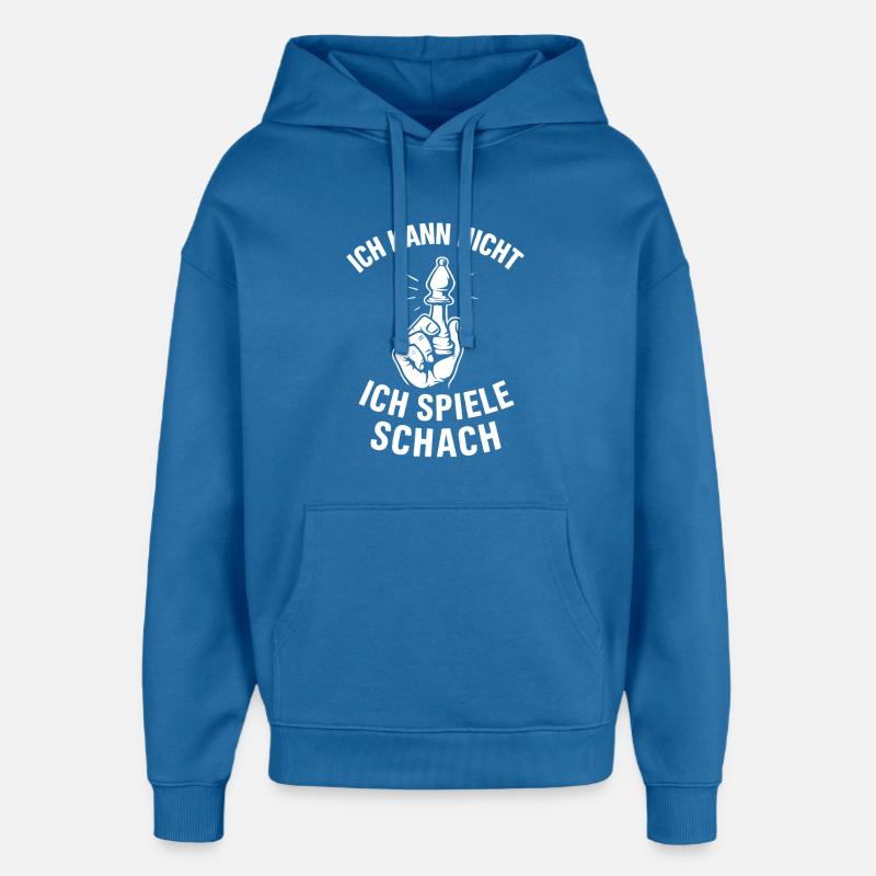 Excuse des échecs - Sweat à capuche unisexe Stanley/Stella Oversized - bleu attentif