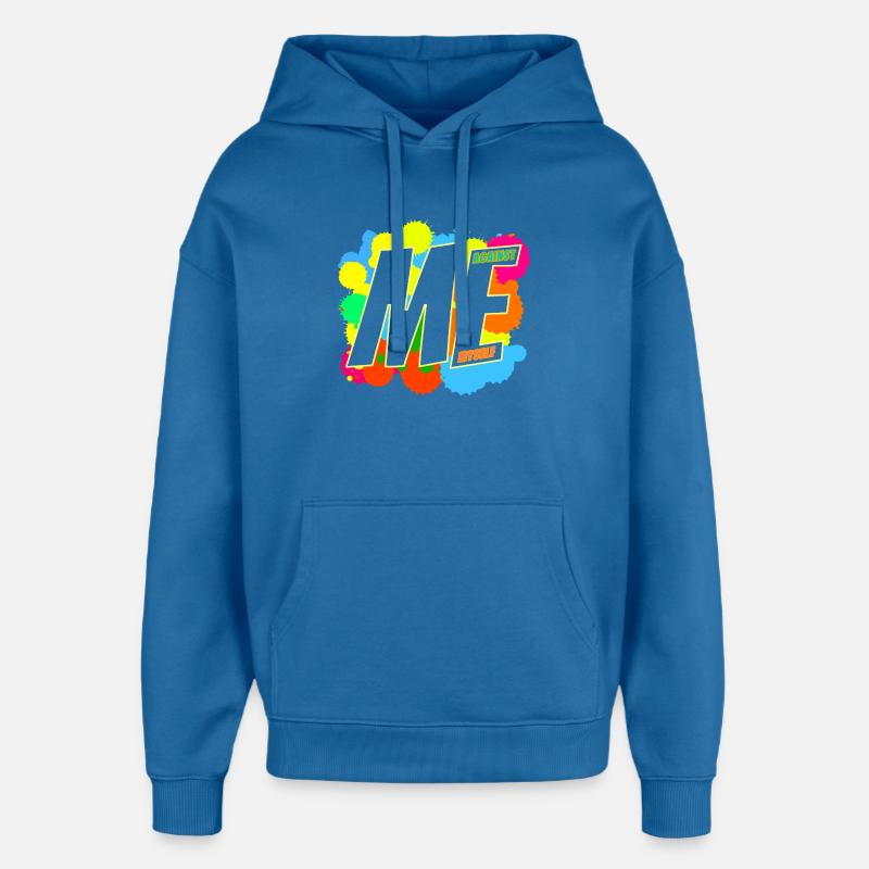 MOI & Moi-même - Sweat à capuche unisexe Stanley/Stella Oversized - bleu attentif