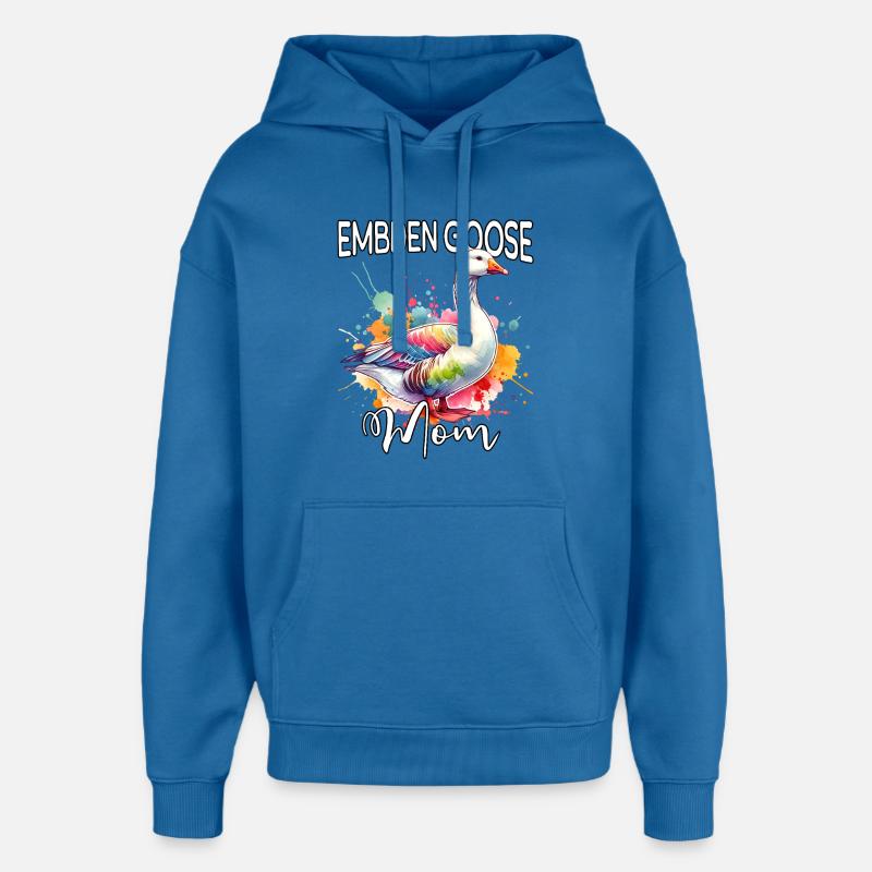 La mère d’Emdengan - Sweat à capuche unisexe Stanley/Stella Oversized - bleu attentif