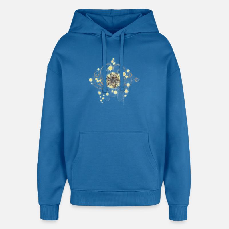 05. Âme de Lumière - Sweat à capuche unisexe Stanley/Stella Oversized - bleu attentif