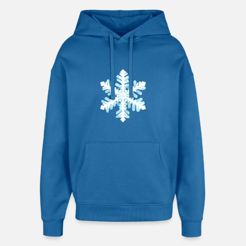 étoile de neige - Sweat à capuche unisexe Stanley/Stella Oversized - bleu attentif