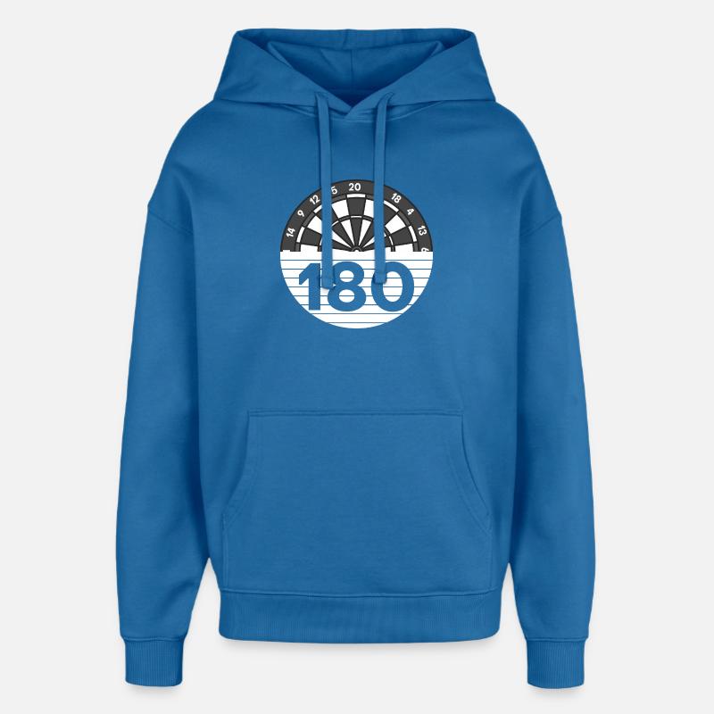 One hundred and eighty points - Oversized Unisex Hoodie by Stanley/Stella - mindful blue