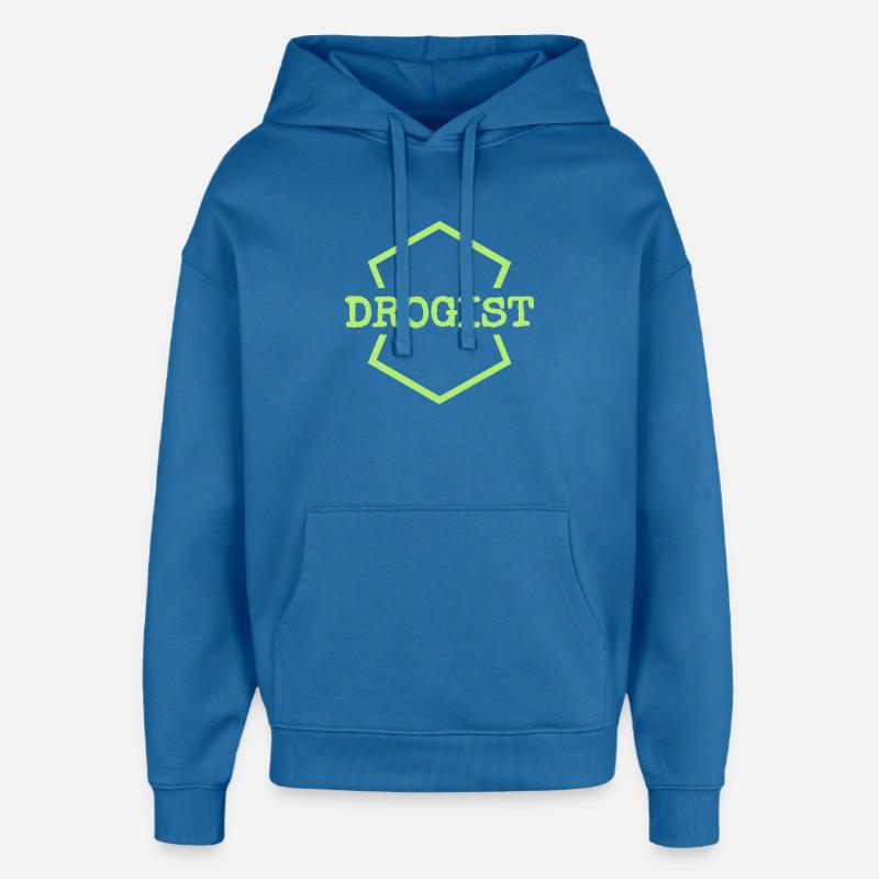 Logo néon Hex du pharmacien - Sweat à capuche unisexe Stanley/Stella Oversized - bleu attentif