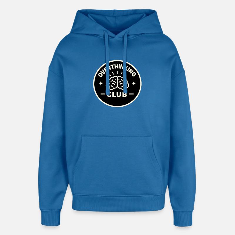 Club de réflexion excessive - Sweat à capuche unisexe Stanley/Stella Oversized - bleu attentif