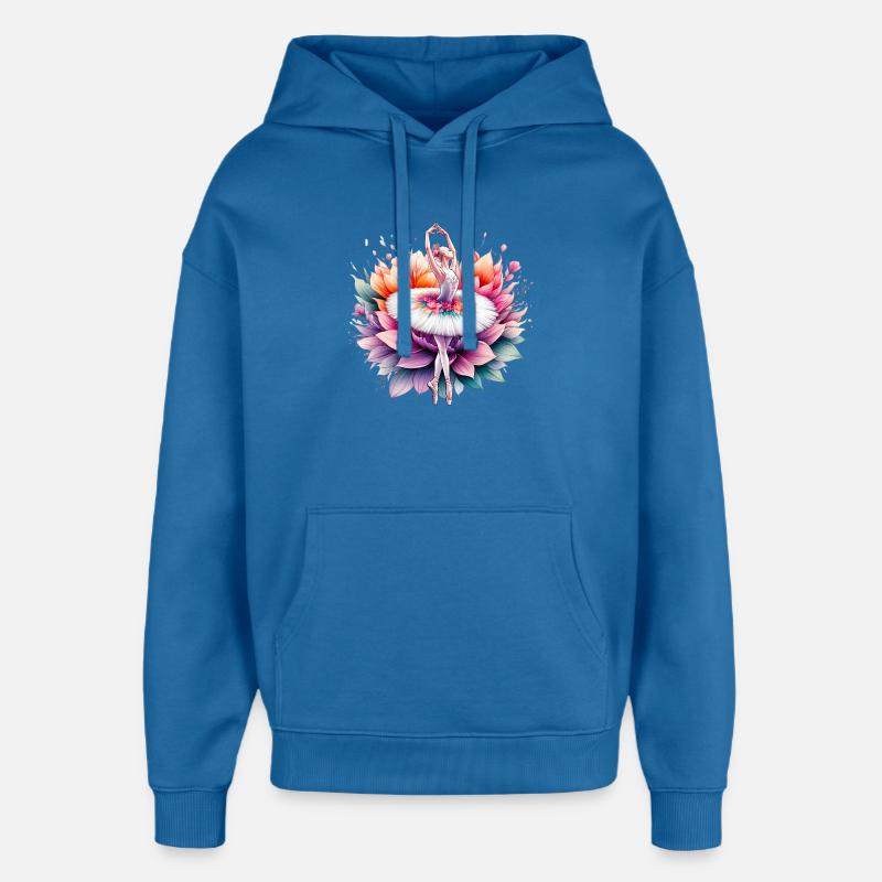 Danseuse de ballet avec tutu - Sweat à capuche unisexe Stanley/Stella Oversized - bleu attentif