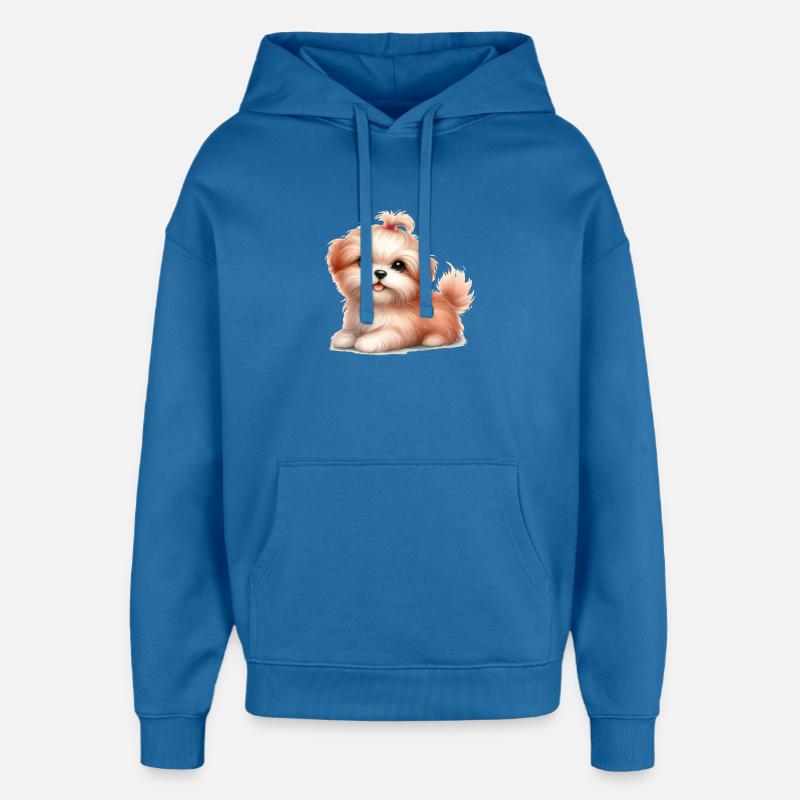 Süßer Hund - Oversized Unisex Hoodie von Stanley/Stella - Achtsames Blau