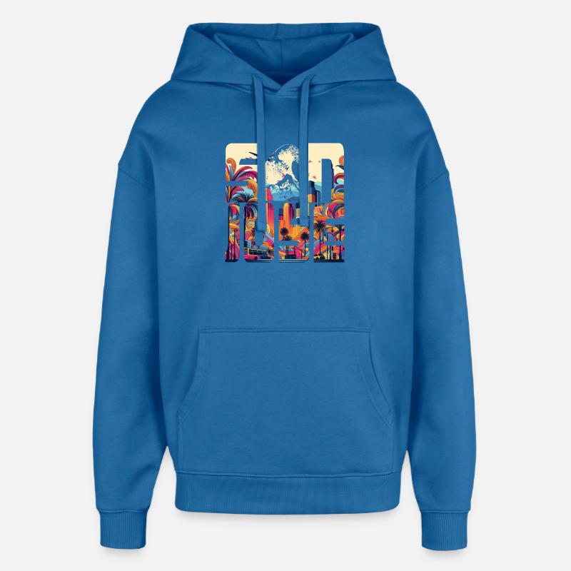 SAN JOSE - Sweat à capuche unisexe Stanley/Stella Oversized - bleu attentif